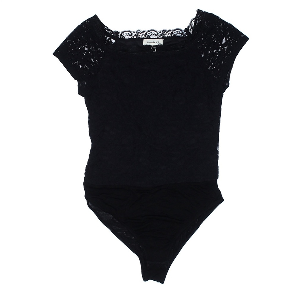 Black lace bodysuit